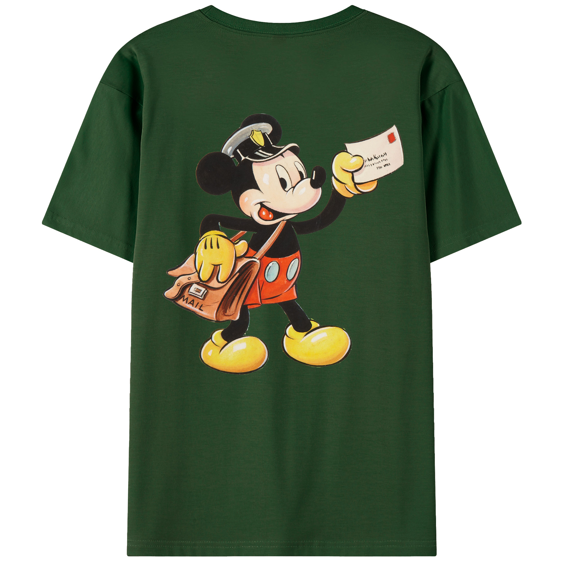 （画像用） ミッキーマウス Mickey Mouse 綿100％半袖Tシャツ（背面プリント）